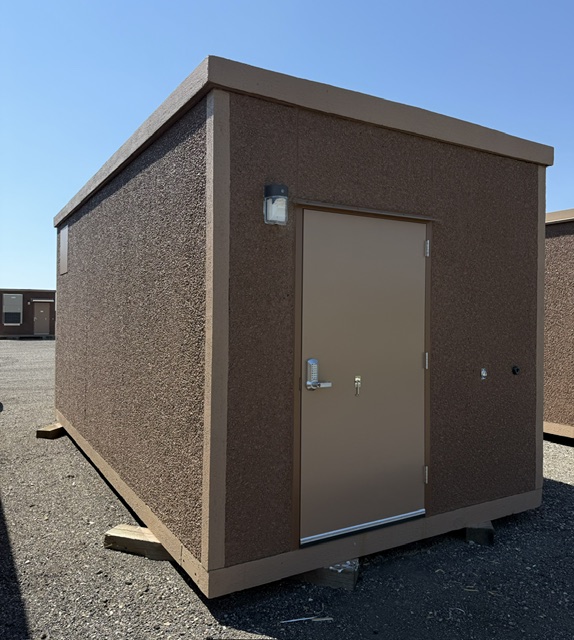 Newly reconditioned 10x20 Fibrebond concrete communication building with new 3-ton Marvair HVACs